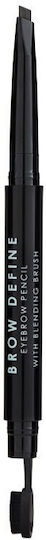 MUA Brow Define Eyebrow Pencil With Blending Brush Pencil for Eyebrows Dark Brown
