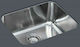 Gloria Meda Finox 304 bt 18-1622 Unterbau Spüle Inox Satiniert B55xT45cm Silber