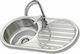 Gloria Finox 304 Global I Nova 18-1957 Drop-In Spüle Inox Satiniert B84xT44cm Silber