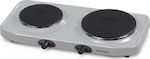 Kumtel Countertop Burner Emaille Double Gray