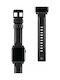 UAG Leather Strap Μαύρο (Apple Watch 42/44mm)