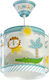 Ango Kids Plastic Single Ceiling Light E27 My Little Jungle Multicolour 23W