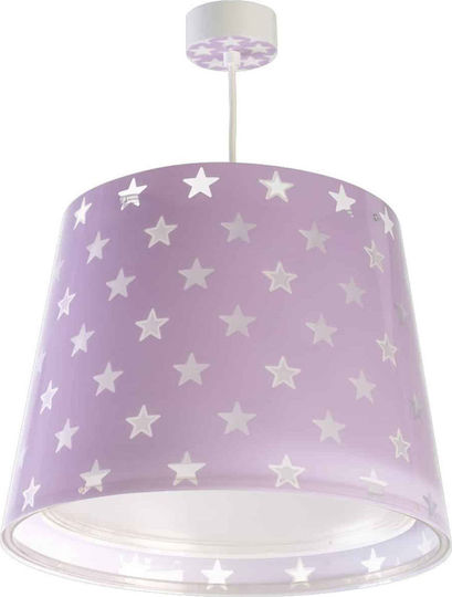 Ango Stars Einfaches Licht Kinderdeckenleuchte Deckenleuchte 23W mit Fassung E27 Lila