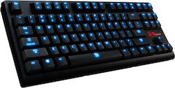 Thermaltake Poseidon ZX Gaming Tastatur Tenkeyless mit Tt eSPORTS Braun Schaltern und Beleuchtete Tasten (Englisch US)