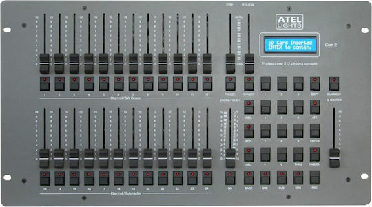 Atel Lights COM 2 Controler DMX Consolă de Iluminat cu 512 Canale de Control ATEL-COM-2