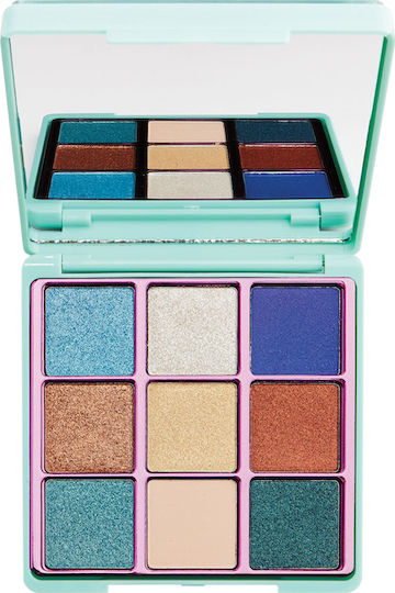 Revolution Beauty I Heart Glitter Παλέτα με Σκιές Ματιών σε Στερεή Μορφή Starry 13.5gr