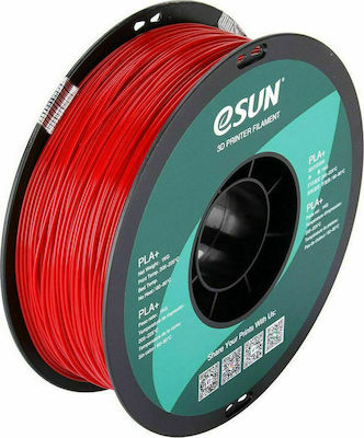 Esun PLA+ 3D Printer Filament 1.75mm Fire Engine Red 1kg