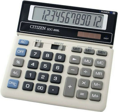 Citizen SDC-868L Calculator 12 Cifre în Culoarea Alb