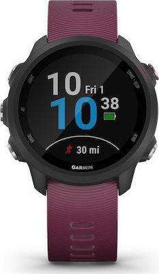 Garmin Forerunner 245 42mm Waterproof Smartwatch with Heart Rate Monitor (Merlot)