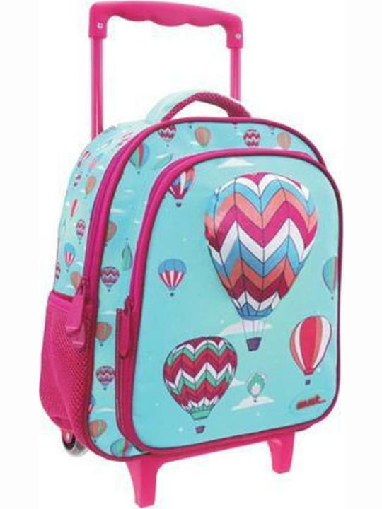 Must Balloons School Bag Trolley Kindergarten in Light Blue color