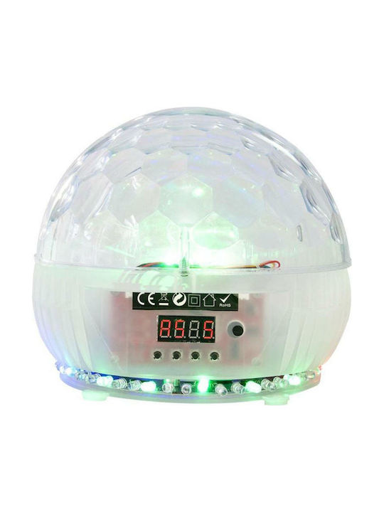 Ibiza Sound Astro UFO9 Lustră Decorativă cu Iluminare RGB Lumină de petrecere LED Alb