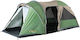 OZtrail Skygazer 6 Person Dome Σκηνή Camping Τούνελ Πράσινη με Διπλό Πανί 3 Εποχών για 6 Άτομα 480x190εκ.