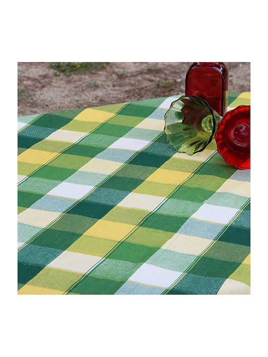 Sette Colori Tablecloth Stain Resistant 6997 Green 140x140cm