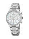 Festina Boyfriend Uhr Chronograph mit Silber Metallarmband