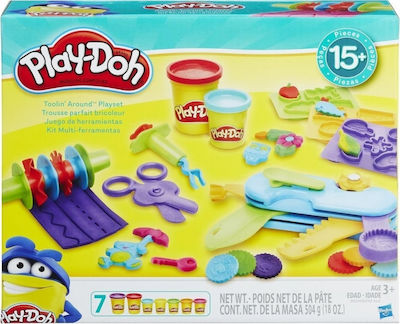 Play-Doh Toolin' Around Toy Tools Set for Kids with 3 Non-Toxic Colors -  Play-Doh