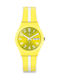 Swatch Lemoncello Uhr mit Gelb Kautschukarmband