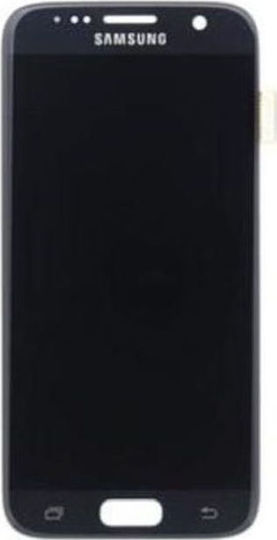Samsung Οθόνη με Μηχανισμό Αφής για Galaxy S7 (Μαύρο)