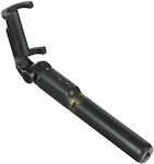 Dishpho Elite 360 Selfie Stick Τρίποδο Κινητού με Bluetooth Μαύρο