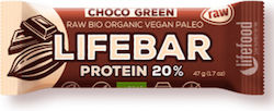 Lifefood Lifebar Batoane Proteice cu Aromă Choco Green 47gr