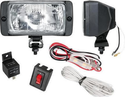 Lampa Prox Square Headlights Car Universal 12V 55W with White Lighting 2pcs
