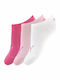 PUMA Athletic Kids' Ankle Socks Pink 3 Pairs