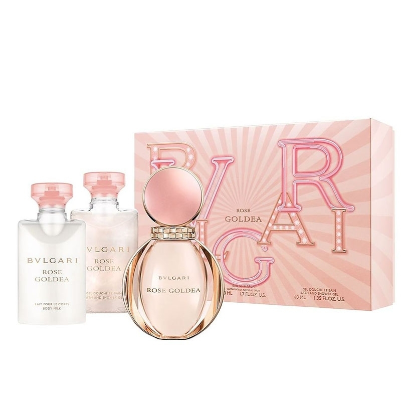 Bvlgari Rose Goldea Set Eau De Parum 50ml, Shower Gel 50ml & Body