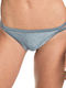 Color My Life Bikini Slip Ασημί