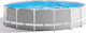 Intex Prism Metal Frame Πισίνα με Μεταλλικό Σκελετό 457x457x122εκ.