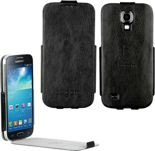 Bugatti Leather Ultra Thin Flipcase Vertical Flip Piele artificială 2mm Negru