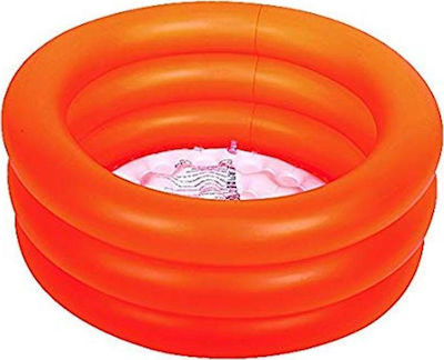 Globo Gonfiabile 3 Anelli Children's Round Pool Inflatable 64x22cm Orange