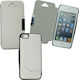 Volte-Tel Book-stand Piele artificială Alb (iPhone 5/5s/SE)