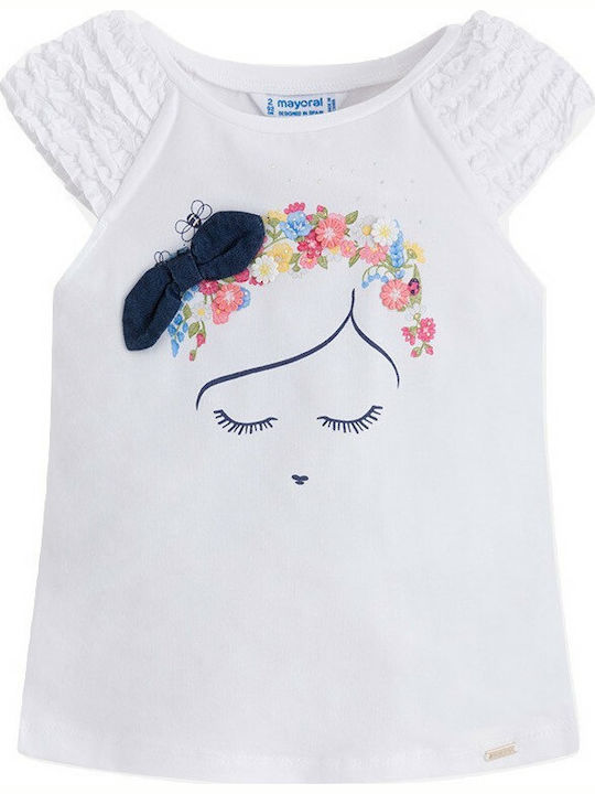 Mayoral Kids Blouse Short Sleeve White