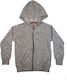 Energiers Kinder-Strickjacke mit Kapuze Gray