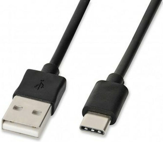 iBox Cablu USB 3.1 USB-C Masculin - USB-A Negru 1m IKUMTC