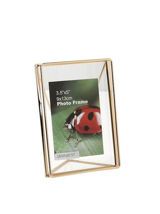 Espiel Photo Frame Metallic 10x15cm with Gold Frame