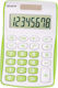Genie 120 Calculator Pocket 8 Digits in Green Color 1pcs