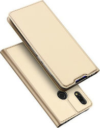 Dux Ducis Skin Pro Series Synthetic Leather Book Gold (Redmi 7)