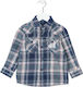 Losan Kids Checked Shirt Blue