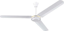 Lineme Ceiling Fan 140cm with Remote Control White