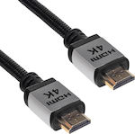 Akyga HDMI 2.0 Geflochten Kabel HDMI-Stecker - HDMI-Stecker 1.5m Schwarz