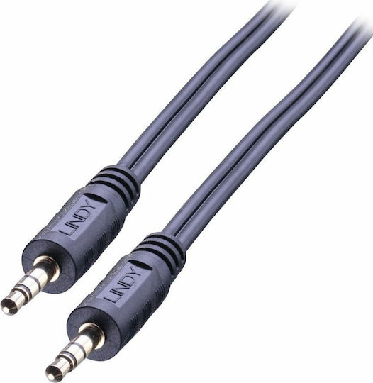 Lindy 3,5mm Klinkenkabel 3,5mm Stecker - 3,5mm Stecker Schwarz 1m 35641