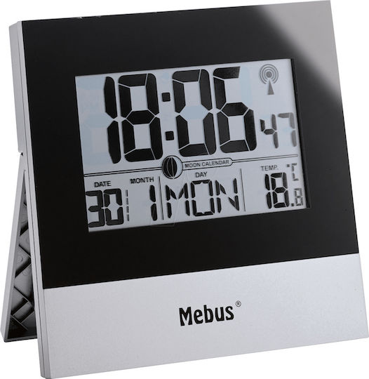 Mebus Επιτραπέζιο Ψηφιακό Ρολόι LCD με Ξυπνητήρι & Ραδιόφωνο 41787