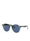Ray Ban Round Sonnenbrillen mit Blau Schildkröte Rahmen und Blau Spiegel Linse RB2180 6432/80