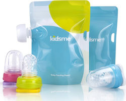 Kidsme Silicone Baby Food Pouch for 4+ months 2pcs Multicolour