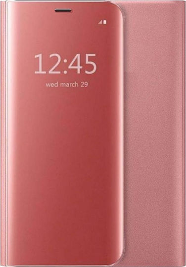 Clear View Book Πλαστικό Ροζ Χρυσό (Redmi 7)