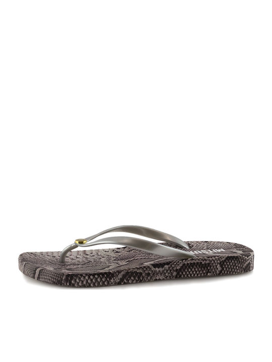 Mitsuko Women's Flip Flops Gray