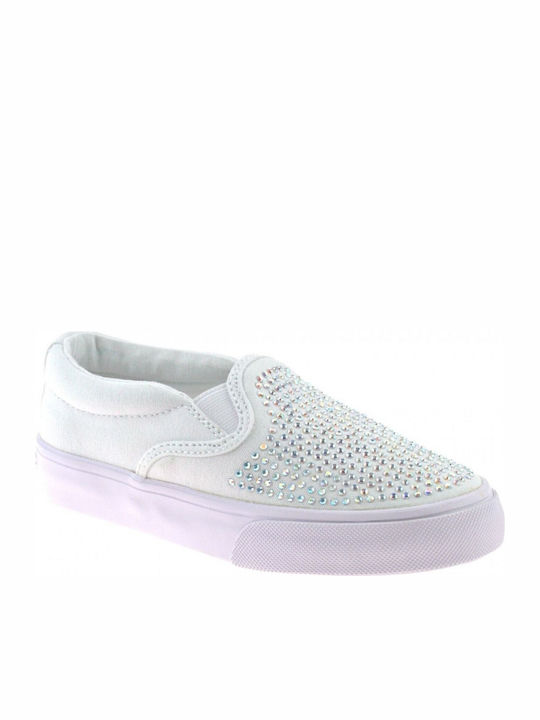 Детски маратонки Low Slip-on Бял