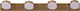 ARlight Modern Lamp Wall with Integrated LED and Natural White Light Copper 58x14x3cm