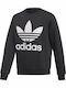 Adidas Kids Fleece Sweatshirt Black Crew