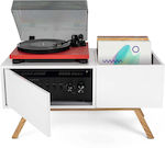 Glorious Turntable Lowboard Hi-Fi Rack White 86.2x24x42cm